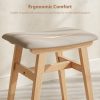 product-open-42a16e35b4da49458024805ace912c9b-goods Solid Wood Vanity Chair, 18.5 Inch Height Vanity Stool, Chair for Bedroom, Durable And Sturdy, Padded Seat, Modern Easy, Home Decor Additions, Limited-Time Flash, Free Shipping