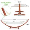 product-open-45999fd50cf947a292e89067bb4f7869-goods 2-Person Heavy-Duty Larch Wood Hammock with Stand - Suitable for Backyard, Garden, Patio & Indoor Use, Breathable Oxford-Coated Canvas Double Hammock, Sturdy Frame for, Outdoor Furniture for Balcony Or