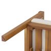 product-open-49397803b3fc41a9957eab66d180ecb7-goods Set of 2 Outdoor Acacia Wood Dining Chairs - Patio Armchair with Natural Rattan Backrest, Cream Washable Cushion, Non-Slip Feet for Backyard Poolside Garden