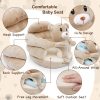 product-open-4a65b1b1c1f043688f6bcf21048a9573-goods Plush Elephant Baby Support Seat - Ultra-Soft Cushioned Infant Lounger with Grey & White Elephant Design, Tummy Time Bed for & Toddlers, Non-Toxic Soft Fabric, Ideal Gift for Christmas, Birthdays, (No Assembly Required