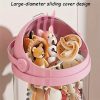 product-open-4b22763cdd62479fbaeb71c4a58d6d7f-goods Four-Layer Transparent Large-Capacity Plastic Storage Bucket, Plush Zoo Animal House, High-Profile Transparent Storage Bucket, Keeps Animal Tidy, Suitable for Dollhouse Bedroom And Living Room Decor, Perfect Gift for Mother's Day