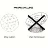 [Outdoor Chair Cushions] Outdoor Patio Seat Cushions, Round Chair Cushions, Fully Filled, Strong Support, Warm, Breathable And Comfortable, Thickened Hanging Chair Cushions, Recliner Cushions, Stylish Outdoor Decorative Chair Cushions (Cushions Solely)
