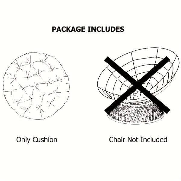 [Outdoor Chair Cushions] Outdoor Patio Seat Cushions, Round Chair Cushions, Fully Filled, Strong Support, Warm, Breathable And Comfortable, Thickened Hanging Chair Cushions, Recliner Cushions, Stylish Outdoor Decorative Chair Cushions (Cushions Solely)
