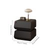product-open-4ebb3c64b7144f4b8811e5cd023e74b6-goods Modern Stackable Nightstand, 1set Double-decker Locker. Modular Bedside Table, Minimalist Black & White Storage Drawer, Space-Saving Accent Furniture for Bedroom & Living Room, Silent Soft Close Rails, Scratch-Resistant PU Finish, Easy Assembly