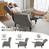 product-open-4ff00ab911c6424ba1caa47b449be3d5-goods ALBOTT Tufted Push Back Recliner Chair - Wingback Accent Armchair for Adults, Club-Style Design for Home Use