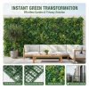 product-open-50fefaa569e14e538e9e8ba417cee9f1-goods Faux Boxwood Hedge 20X20In for Garden Privacy Ivy Fence Interior Wall Decor, 8pcs 3D Greenery Foliage Screen Backdrop Interlocking Grid Panels