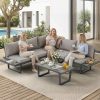 product-open-519559a0f87d48ca8052a5a1feba1bd8-goods 4pcs Outdoor Conversation Set with Coffee Table, Outdoor Patio Furniture for Garden, Balcony, Poolside, Courtyard & Backyard, Weather-Resistant