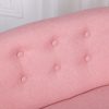 Qaba 2-Seat Kids Sofa, Toddler Sofa Couch, Sofa Chair for Ages 3-7, Pink