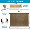 product-open-54ca8662fc7d44aa87db7f6403a4bd3e-goods Outdoor Space Roller Shades Package - Effortless Cordless Design Includes 2 Poles + Heavy Duty Shade Cloth