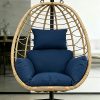 [Hanging Basket Cushion] Ergonomic High-Rebound Filling Hanging Basket Cushion, Cloud-Like Enveloping Feel, Thick and Plump, Specialized Seat Cushion for Hanging Chairs, Hanging Basket Not Included