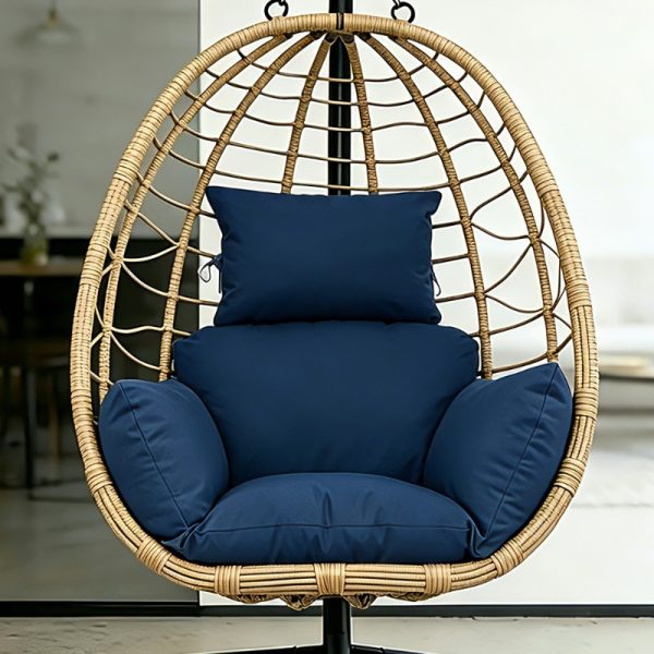[Hanging Basket Cushion] Ergonomic High-Rebound Filling Hanging Basket Cushion, Cloud-Like Enveloping Feel, Thick and Plump, Specialized Seat Cushion for Hanging Chairs, Hanging Basket Not Included