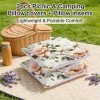 product-open-571865c42e694384976ac0f3471c00fb-goods Outdoor Pillows 2pcs Set with InsertAbstract Watercolor Botanical Print Outdoor Cushion, Artistic Floral Aesthetic Design, 17.72inch Square Pillow with Insert. Versatile for Patio, Garden, or Living Room Decor. Features Durable Weather-Resistant Fab