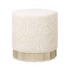 product-open-5ab11580f56d4d13888629a4702e29e2-goods Hampton 18' Round Upholstered Ottoman with Scalloped Base Speckled Egg Beige Chenille
