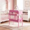 Height-Adjustable Baby Changing Station on Wheels - Compact Design, Two Storage Drawers, Quality - Portable And Space-Efficient Nursery Organizer for Infants And Newborns