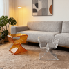 Acrylic Living Room Side Table, Minimalist Acrylic Side Table And Small Apartment Bedside Table, Modern Design, Transparent Home Decor, Living Room Display, Side Table, Easy And Luxurious Tea Set Style Design