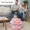 product-open-5ede5e283a09473aa879b891520b6083-goods Plush Elephant Baby Support Seat - Ultra-Soft Cushioned Infant Lounger with Grey & White Elephant Design, Tummy Time Bed for & Toddlers, Non-Toxic Soft Fabric, Ideal Gift for Christmas, Birthdays, (No Assembly Required