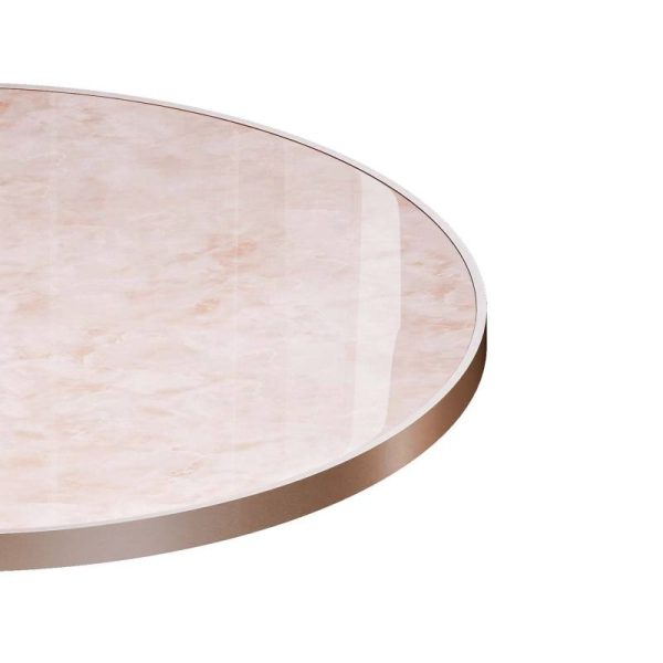product-open-5f1a388e93014210bb5a511634bebb5e-goods Round Modern Dinning Table 31. 5 Inches Bistro Table Tulip Table with Faux Marble Top, Easy Assemble, Sturdy Metal Frame Diameter
