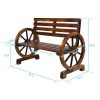product-open-5f2dc933477d4b3484fd931a635fe1d5-goods 41.5in Fir White Carbonized with Wooden Wheels Wooden Bench