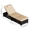 [Outdoor Sun Loungers] 2pcs Patio Chaise Lounge Set | Outdoor Adjustable Reclining Sun Loungers with PE Wicker & Steel Frame, Water-Resistant Cushions for Poolside, Beach, Backyard, All-Weather Furniture by GOCAPTAIN