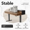product-open-613118f57b4943cdbe1005457af4e0be-goods Electric Standing Desk with Drawers | 48 Inches Height Adjustable, Monitor Shelf, Whole-Piece Board, 4 Memory Height Settings, Classic Wood Color, PERLECARE