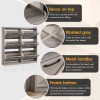 product-open-61d0bd7340ba41bbad84c59f6583614c-goods Washed Gray Shoe Storage Cabinet with 6 Flip Drawers | Narrow Freestanding Shoe Cabinet and Shoe Storage Organizer with Metal Handles for Entryway, Large Shoe Rack Organizer, Modern Farmhouse Style, Ideal for Shoe Racks, Made of Particle Board