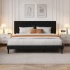 2026 Soft Bed with 2 Bed Rails, Premium Soft Padded Bed Frame with Stitched Detailing for Modern Bedroom, Ideal for Home Room Decor