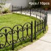 4/10pcs Pack, Decorating Garden Fences And Borders, Heavy-Duty Plastic Outdoor Landscape Grids with End, Suitable for Outside Courtyards, Yards, Flower Beds, Etc., Easy to Install Fence Boards for Animal Barriers, Courtyard Decoration