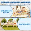 product-open-6494373125b84d77a9bcaf38c767b851-goods 8in 1 Pikler Triangle Climbing Set Foldable Indoor Jungle Gyms for Toddlers Baby Indoor Playards Jungle Gym with Oval-shaped Crossbar Design Wooden Climbing Set for Toddler to Inspire Children's Exploration
