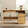 product-open-679544b544b346309753efddf14a5504-goods 47" Office Desk, Farmhouse Executive Desk with File Drawer& Outlet, Wood Computer Desks with Keyboard Tray, Workspace for Study Writing