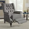 product-open-68ee265111c14268998ba593b5da0c45-goods ALBOTT Tufted Push Back Recliner Chair - Wingback Accent Armchair for Adults, Club-Style Design for Home Use