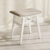 product-open-68fe0044d6b64cd08dfdc1efc9a3e811-goods Solid Wood Vanity Chair, 18.5 Inch Height Vanity Stool, Chair for Bedroom, Durable And Sturdy, Padded Seat, Modern Easy, Home Decor Additions, Limited-Time Flash, Free Shipping