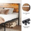 product-open-690a9559088a4631b3a6bcdb65d96afc-goods Modern All-Metal Bed Frame with Headboard And Footboard – Tool-Free Assembly, Underbed Storage, No Box Spring – Available in Queen, Full, And Twin Sizes