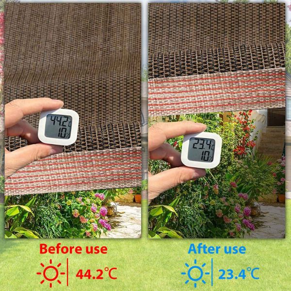 product-open-6989a01fd898461db31bee0a91e0488f-goods Outdoor Shade Net - Brown, Uv-Resistant, Durable Canopy, Suitable for Travel, Picnics, And Pools - Available In Various Sizes.