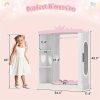 product-open-69d7e46e965e49a394b1c1dc5fae3e31-goods Kids Armoire with Jewelry Cabinet, Dress up Storage with Mirror and Shelves, Princess Dress Closet and Costumes Wardrobe Closet, Costume Organizer for Bedroom, Kids Room, Girls