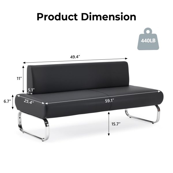 product-open-6c4c51861cfc46d6a30e3de985ad2616-goods Contemporary PVC Backrest Waiting Chairs, Indoor Leisure Seating, Suitable for Nail Salons, Beauty Centers, Studies, Bedrooms, And Living Rooms