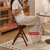 product-open-6ebb081a3efa432aaced9bb251dac4db-goods 1pc, Bamboo Portable Rattan Folding Stool with Handle, Home Dining Chair, Vintage Style Leisure Chair, Space Saving - Perfect for Restaurant, Living Room, Kitchen, Bar, Dormitory