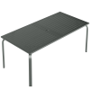 71-Inch Rectangular Aluminum Outdoor Dining Table Designed for Patios, Featuring an Umbrella Hole, Resistant to Weather And Rust, Accommodating 6 to 8 Individuals for Backyard And Deck Use