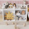 product-open-6f89b691f7014f00886833bcde410da0-goods Twin Size Low Loft Bed for Kids with Slide, Movable Bookshelf Storage, Guardrails, Low Loft Bed Frame for Kids, White (Expect Arrival Date 2026/4/3)