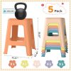 product-open-706373f3bf4e400a84af32b20f86152b-goods 5/10 Pack Stackable Classroom Stools, 18.8" Height Colorful Nesting Plastic Stool, Portable Backless Chairs Flexible Seating for Classroom, School, Office, Home