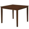 product-open-7082155397f6446e9b0b92630521a849-goods 5pcs Dining Table Set for 4, Square Kitchen Table with 4 Armless Chairs, Padded Seat And Curved Back, Rubber Wood Legs, Space-Saving Dinette Table Set for Dining Room, Breakfast Nook