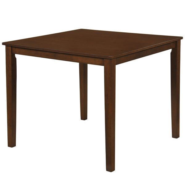product-open-7082155397f6446e9b0b92630521a849-goods 5pcs Dining Table Set for 4, Square Kitchen Table with 4 Armless Chairs, Padded Seat And Curved Back, Rubber Wood Legs, Space-Saving Dinette Table Set for Dining Room, Breakfast Nook
