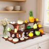 Wooden Display Step Stool 3 Tier Ladder Shelf, Portable, for Retail Countertops, Crafts Exhibition, Farmers Market, Trade Shows, Vendor Booths, Display Stand for Collectibles, Vendor Displays for Craft Shows, Wooden Display Stand