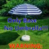[Heavy Duty Umbrella Base] Outdoor Umbrella Base Outdoor Patio Essential Accessory Heavy Duty Water Fillable Stable Durable Anti Tilt Easy Set Up Universal Fit Weighted Parasol Stand for Daily Patio Poolside Backyard Balcony Garden Outdoor Gathering Use for Homeowners Cafe Ope