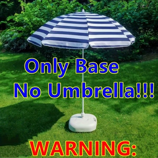 [Heavy Duty Umbrella Base] Outdoor Umbrella Base Outdoor Patio Essential Accessory Heavy Duty Water Fillable Stable Durable Anti Tilt Easy Set Up Universal Fit Weighted Parasol Stand for Daily Patio Poolside Backyard Balcony Garden Outdoor Gathering Use for Homeowners Cafe Ope