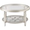 product-open-72c37f31008248e2a074fbf337eba547-goods COSIEST Modern Coffee Table - Home Decor End Table - with Tempered Glass Top, Light Side Table End Table, Living Room, Sofa, Furniture