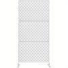 product-open-76a4aac3951346978dca24eb17f16617-goods Standalone Decorative Privacy Screens for Outdoor And Indoor Use, Suitable for Patios, Decks, Balconies, Porches, Living Rooms, And Bedrooms (White-Coin)
