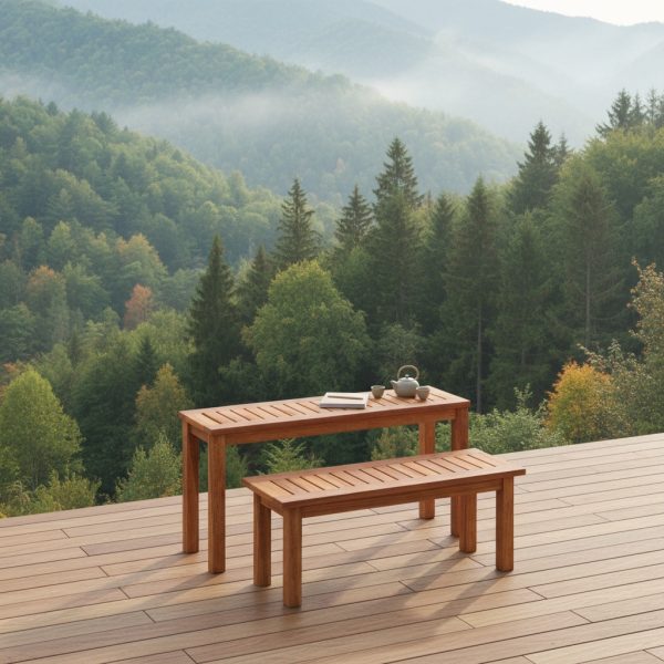 product-open-7744d213e683492da0fa72dc7c214285-goods 2pcs Solid Wood Outdoor Bench Set, Backless Patio Bench with Slatted Surface, Outdoor Wooden 2-Person Bench for Park, Porch, Garden, Indoor Shoe Bench, Supports Up to 330 LBS Each