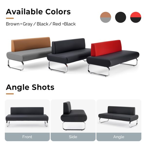 product-open-77f2bb53d226440bafa35bf96ef28639-goods Contemporary PVC Backrest Waiting Chairs, Indoor Leisure Seating, Suitable for Nail Salons, Beauty Centers, Studies, Bedrooms, And Living Rooms
