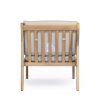 product-open-7839d9a44b0b4eb989b85028d53a9456-goods Set of 2 Acacia Wood Armchairs | Light Teak Patio Club Chairs with Painted Frame, PVC Material