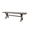 product-open-78d277eea570441cadbab603a3c1cc57-goods Modern Outdoor Aluminum Dining Bench with Dark Gray - Heavy-Duty All-Weather Patio Furniture, Sturdy Construction & Low-Maintenance Design for Garden, Balcony, Cafe - Durable Indoor/Outdoor Seating (No Wood Components)
